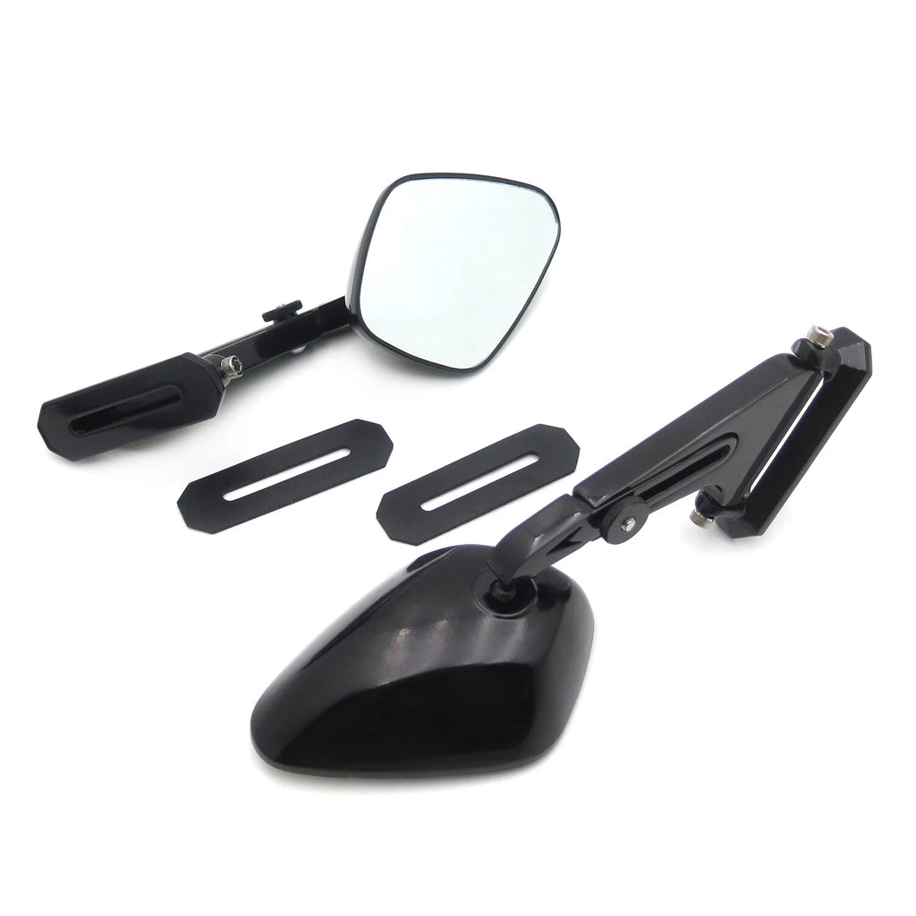 Diamond Shape Rearview Mirrors for Honda Suzuki Yamaha Kawasaki