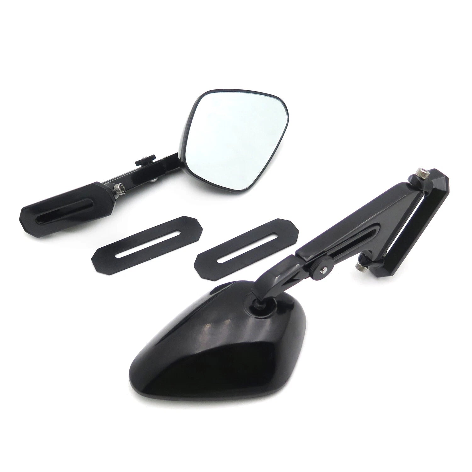 Diamond Shape Rearview Mirrors for Honda Suzuki Yamaha Kawasaki