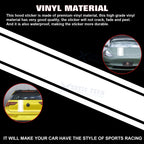 White KK Vinyl Stripe Decal for Car for Honda K? (2011-2016)