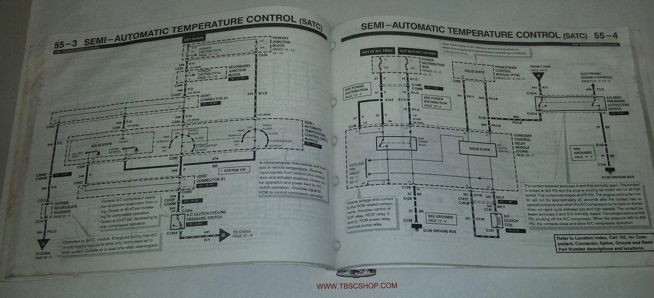 Electrical & Vacuum Manual for Thunderbird Cougar (1997) FCS-12116-97