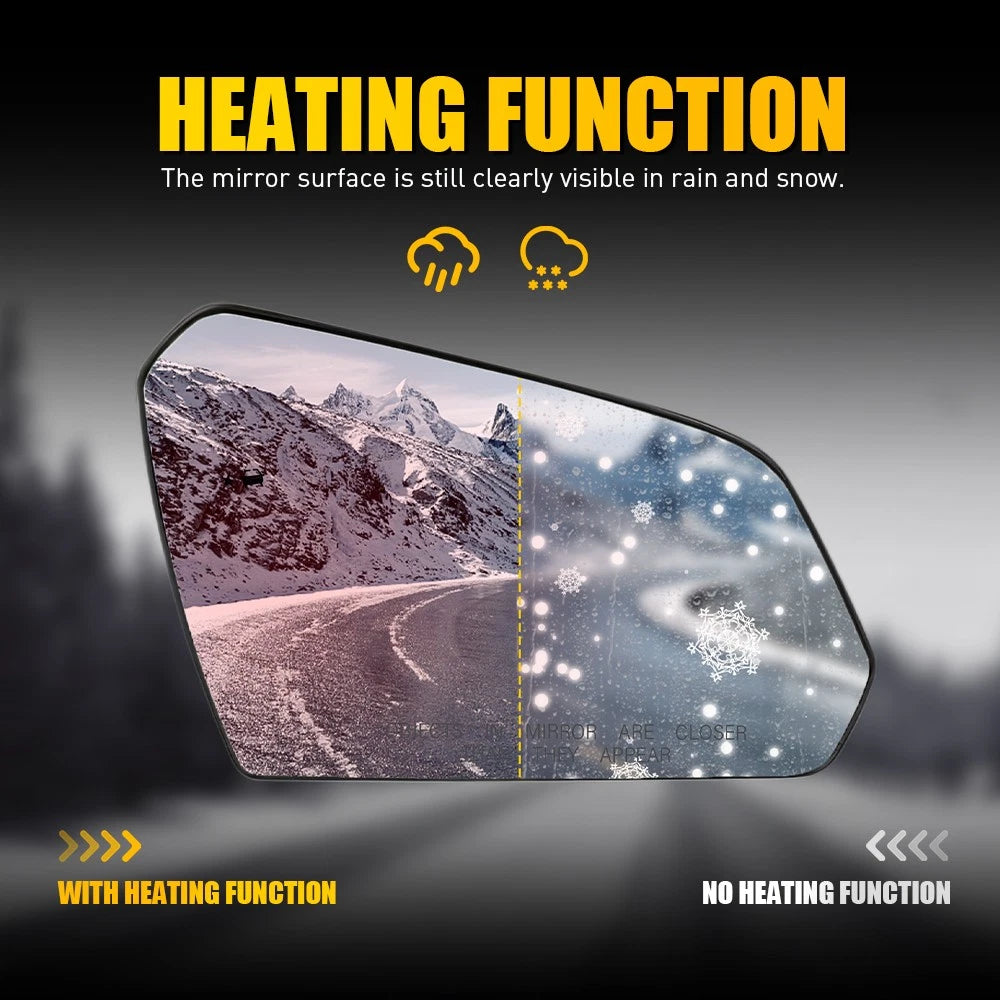 Heated Side View Mirror Glass for Hyundai Sonata (2015â2019)
