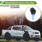 Set of 1 Windshield Washer Nozzle w/ Hose Connector for RAM (No.4805742AB/5113049AA)