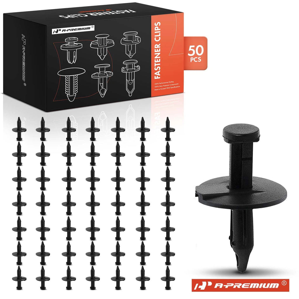 Set of 50 Nylon Black Splash Shield Clips for Ford 