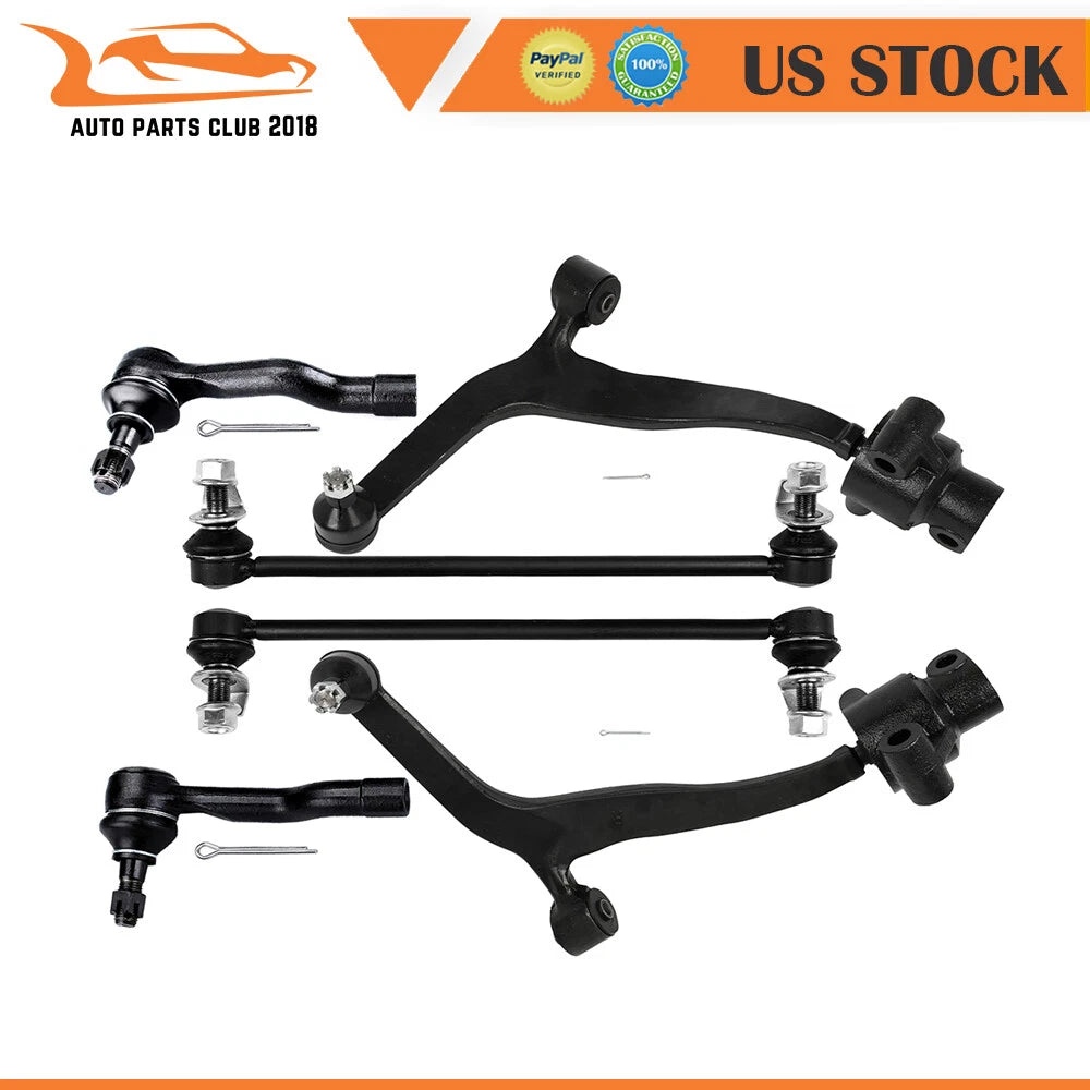 Set of 6 Front Lower Control Arms w/ Ball Joints for Infiniti FX35 FX45 (2003–2008)