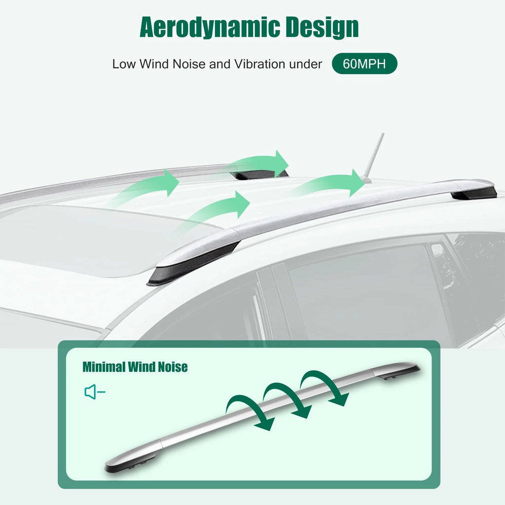 Roof Rack Rail Bar Pair for Toyota RAV4 (2013–2018)