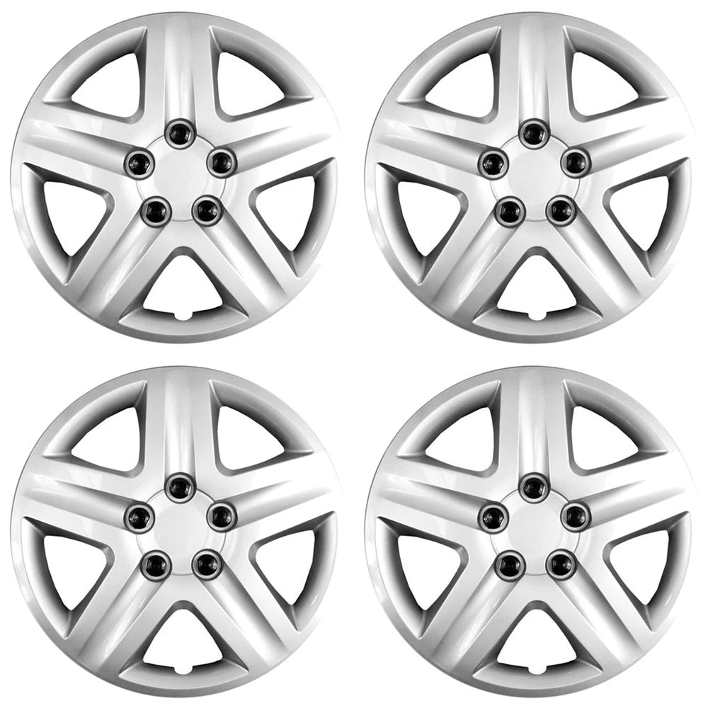 16' 5 Spoke Silver Wheel Cover Hubcaps for 2006-2011 Chevy Impala