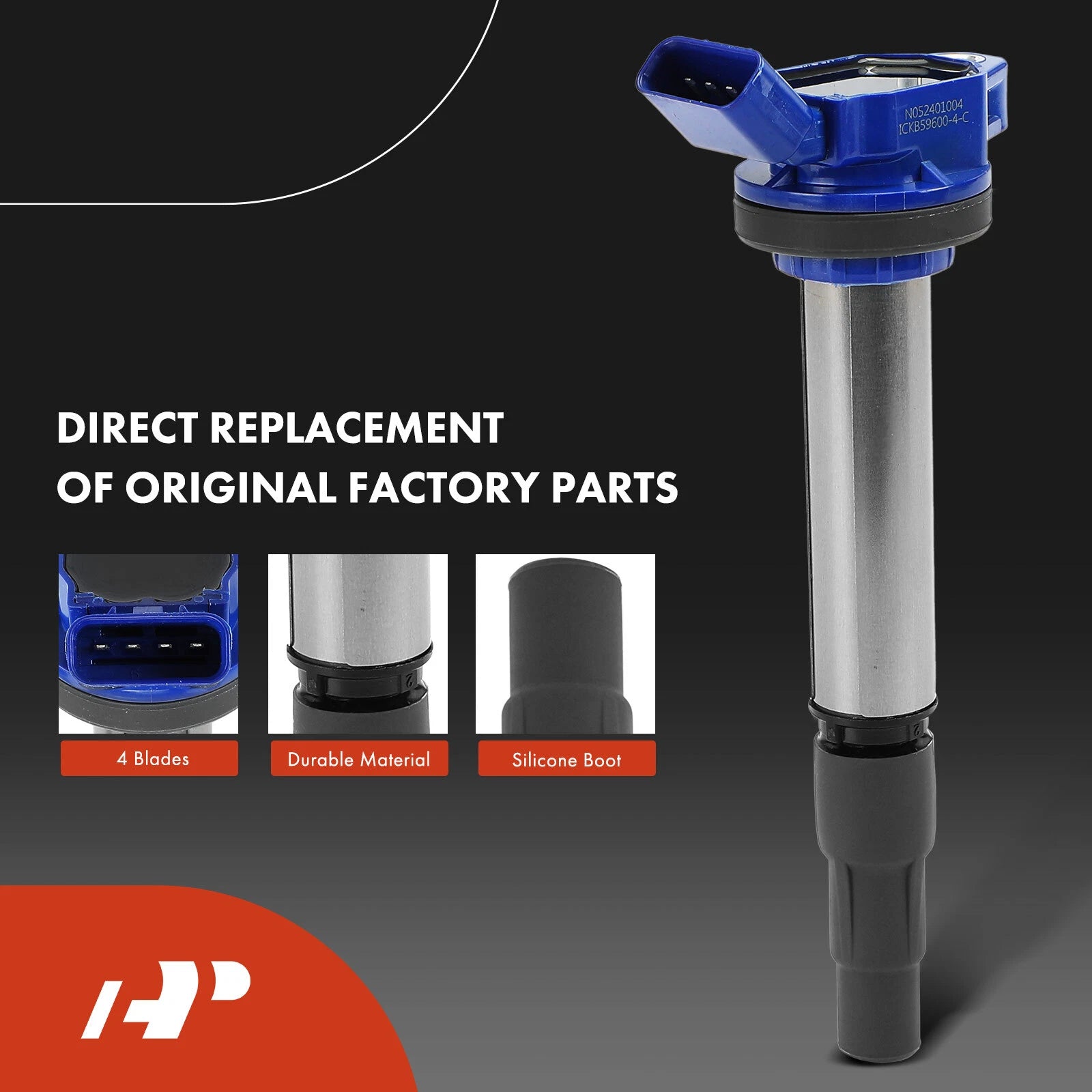Ignition Coils and Iridium Platinum Spark Plugs for Toyota Corolla (1998–2002)