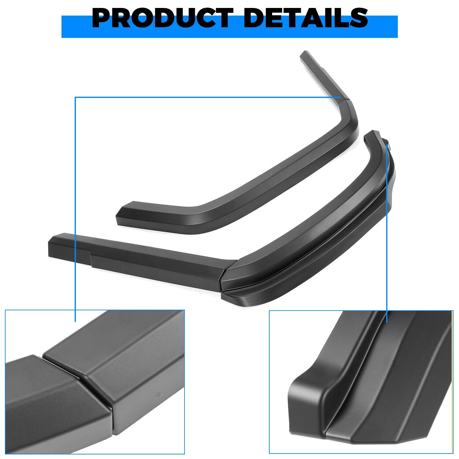Set of 8 Fender Flares for Hummer H1/Humvee/HMMWV (Year Range)