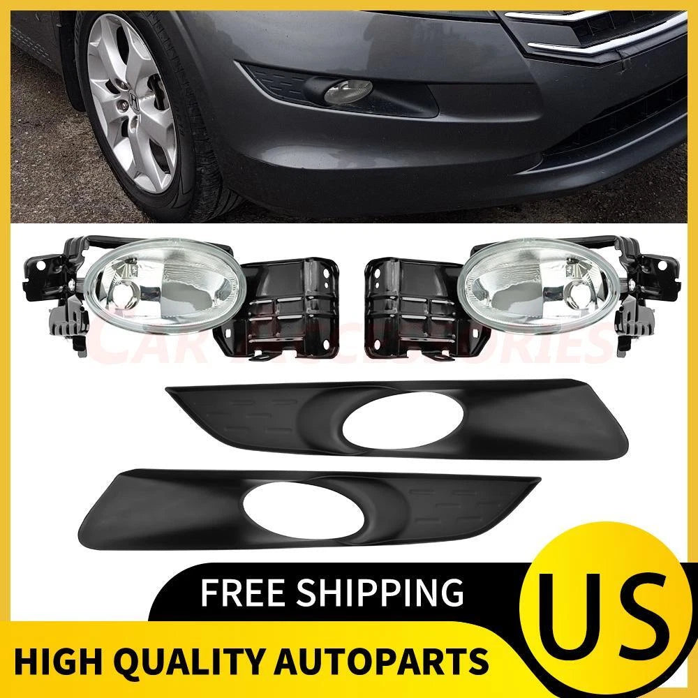 Front Bumper Fog Lights with Bezel for Honda Accord Crosstour (2010–2012)