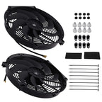 14" High Flow Electric Fan Kit 900CFM for Universal Radiator System