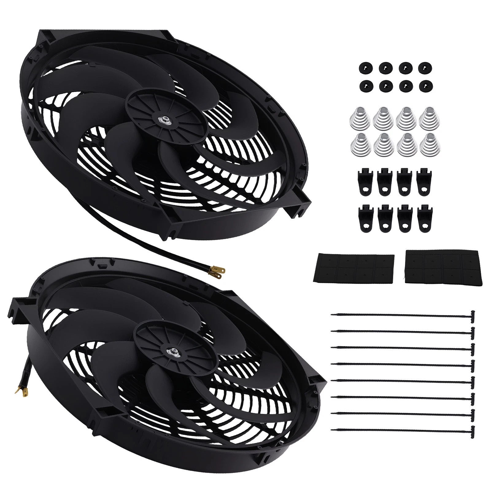 14" High Flow Electric Fan Kit 900CFM for Universal Radiator System