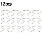 Crank Retainer / 12-Pcs / Door Handle Horseshoe Clip Left Plastic for Vehicle