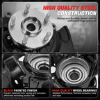 Front Left Loaded Wheel Bearing Knuckle for Toyota Highlander (2004–2007)