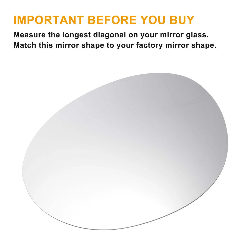 Left Side Heated White Mirror Glass for BMW Mini Cooper F54/F55/F56