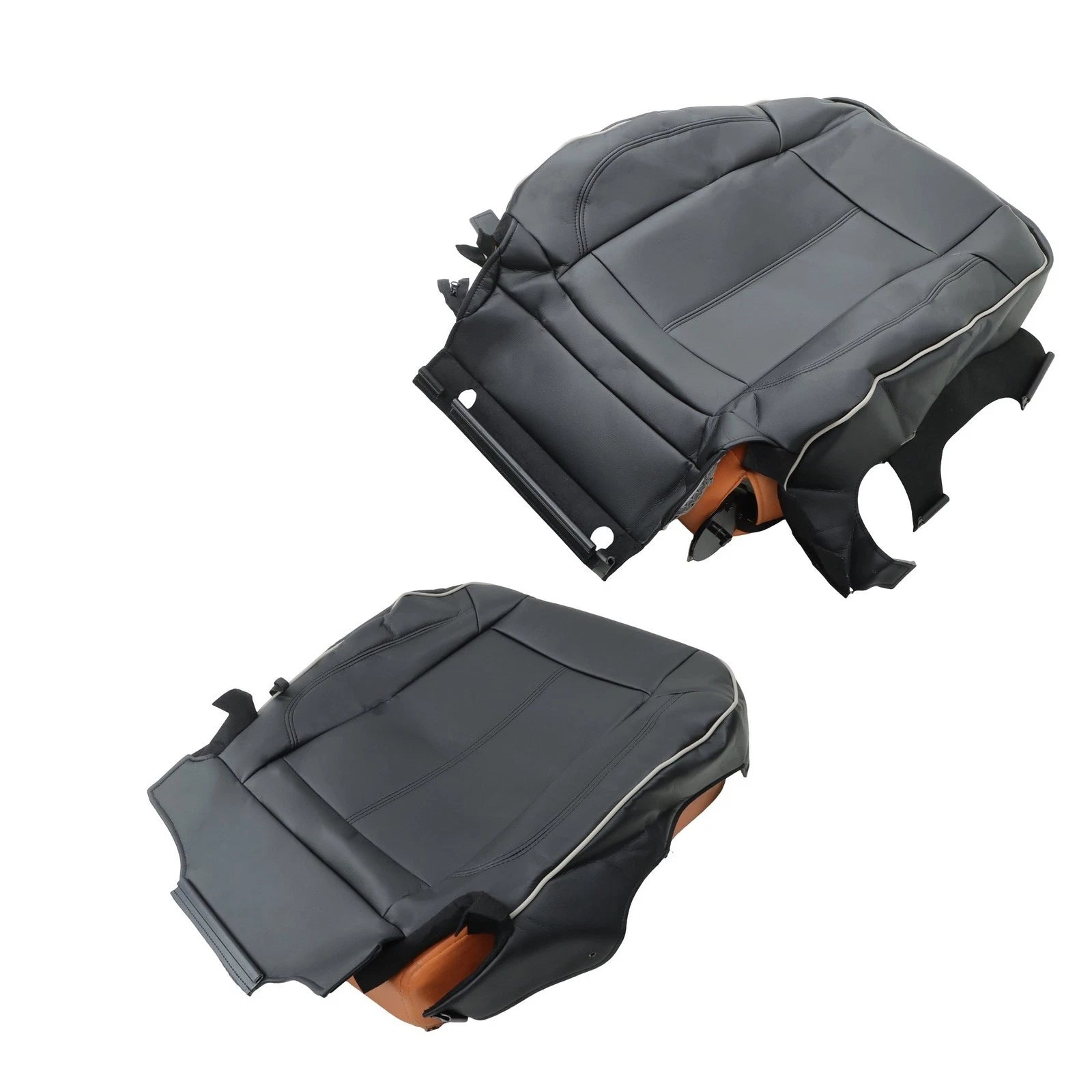 Seat Cushion & Backrest for Hummer H3 (2006–2010) Black Leather