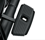 Black Hana Square Passenger Footboard for Harley Touring Road King (1986–2019)