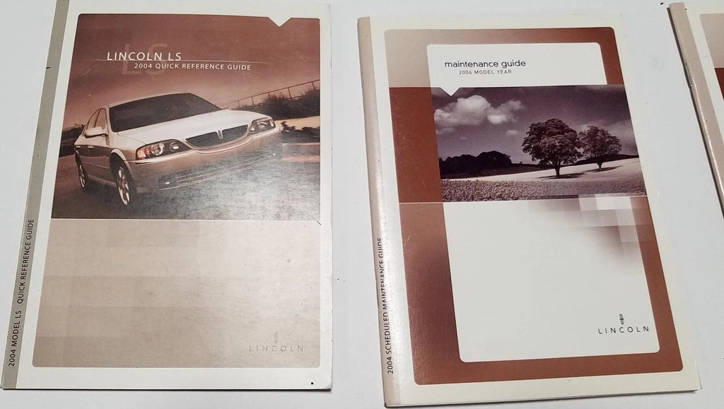 Owner's Guide Manual for Lincoln LS (2004) with Inserts