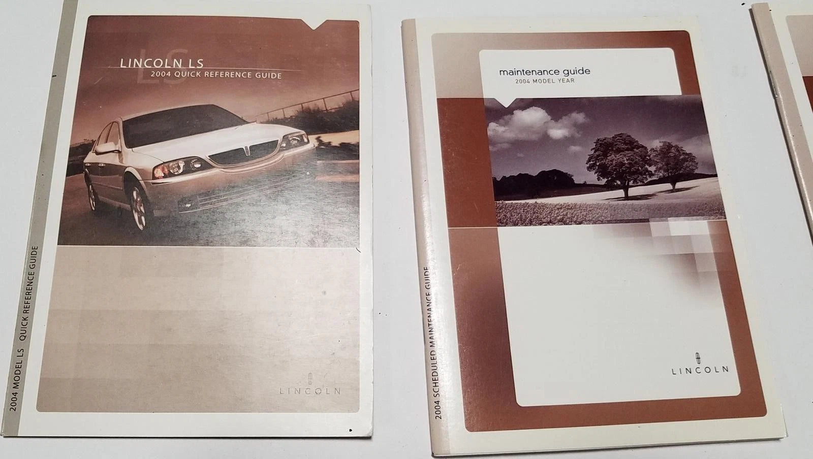 Owner's Guide Manual for Lincoln LS (2004) with Inserts