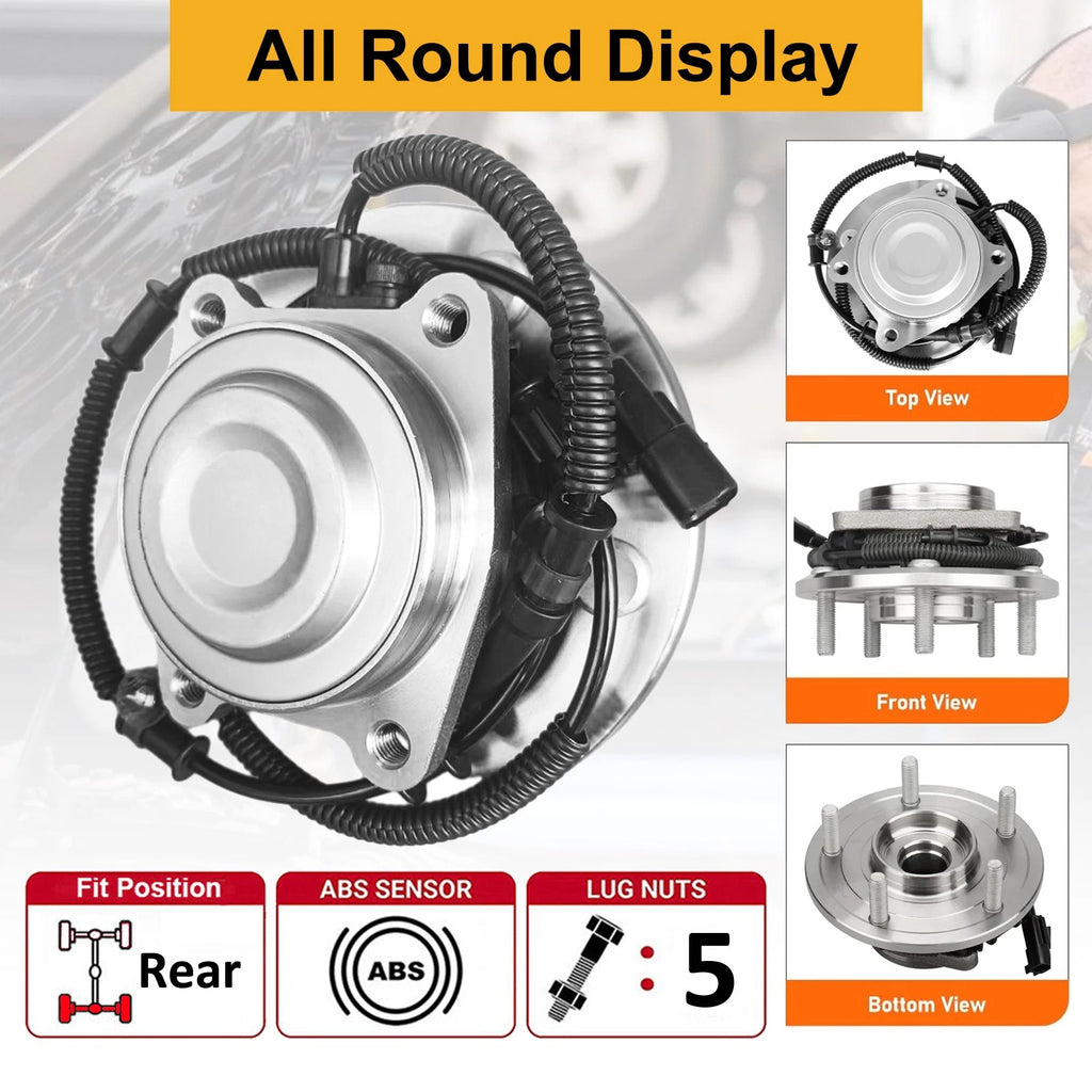 2X Rear Wheel Bearing Hub for Chrysler Town & Country, Dodge Grand Caravan (2008–2011)