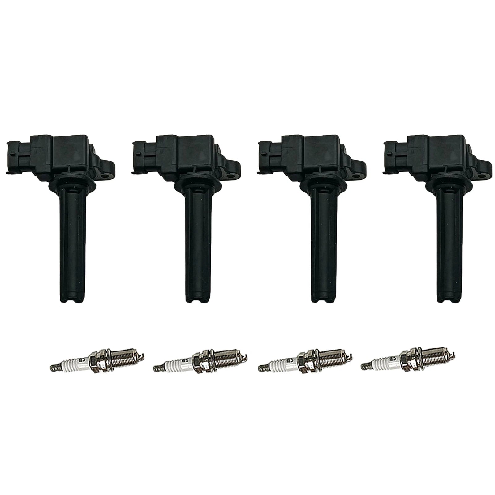 Set of 4 Ignition Coils & Iridium Spark Plugs for Saab 9-3 (2004–2011)