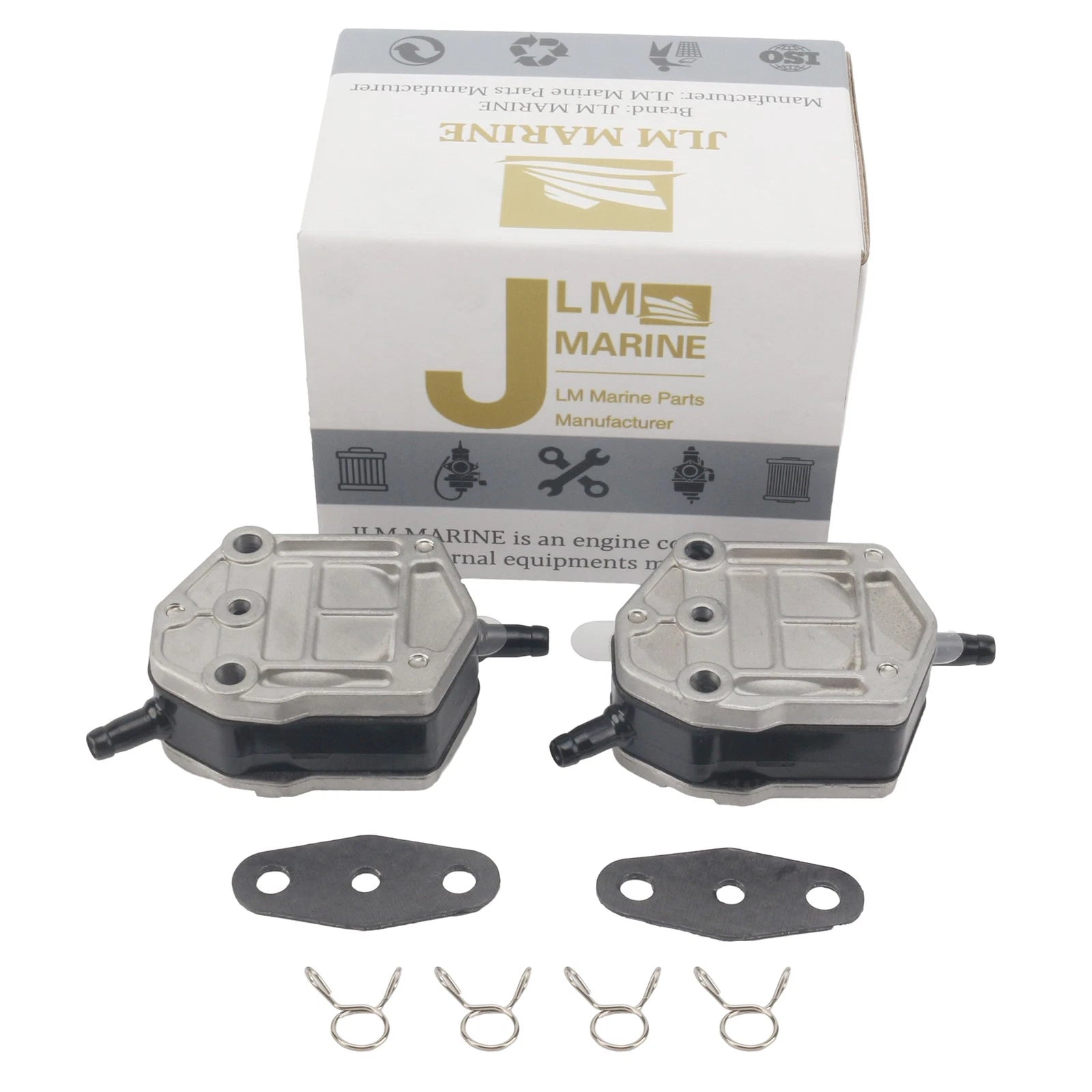 Set of 2 Fuel Pumps for Nissan Tohatsu Outboard (25-115 HP) 356-04000-1 356040000M
