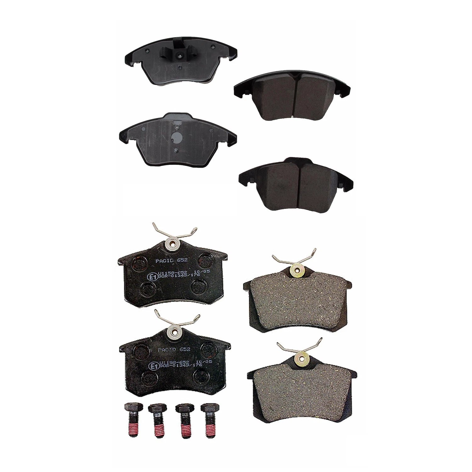 Disc Brake Pads Kit for Audi A3, VW Jetta, Golf (2006–2013)