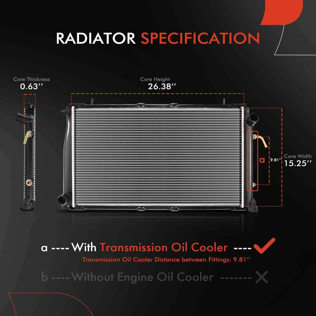 Radiator for Subaru Forester Impreza (1998) Aluminum