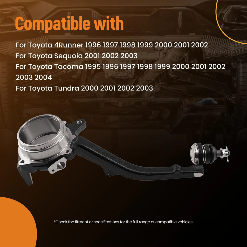 2X Front Steering Knuckle for Toyota Tundra (2000–2003), Sequoia (2001–2003), 4Runner