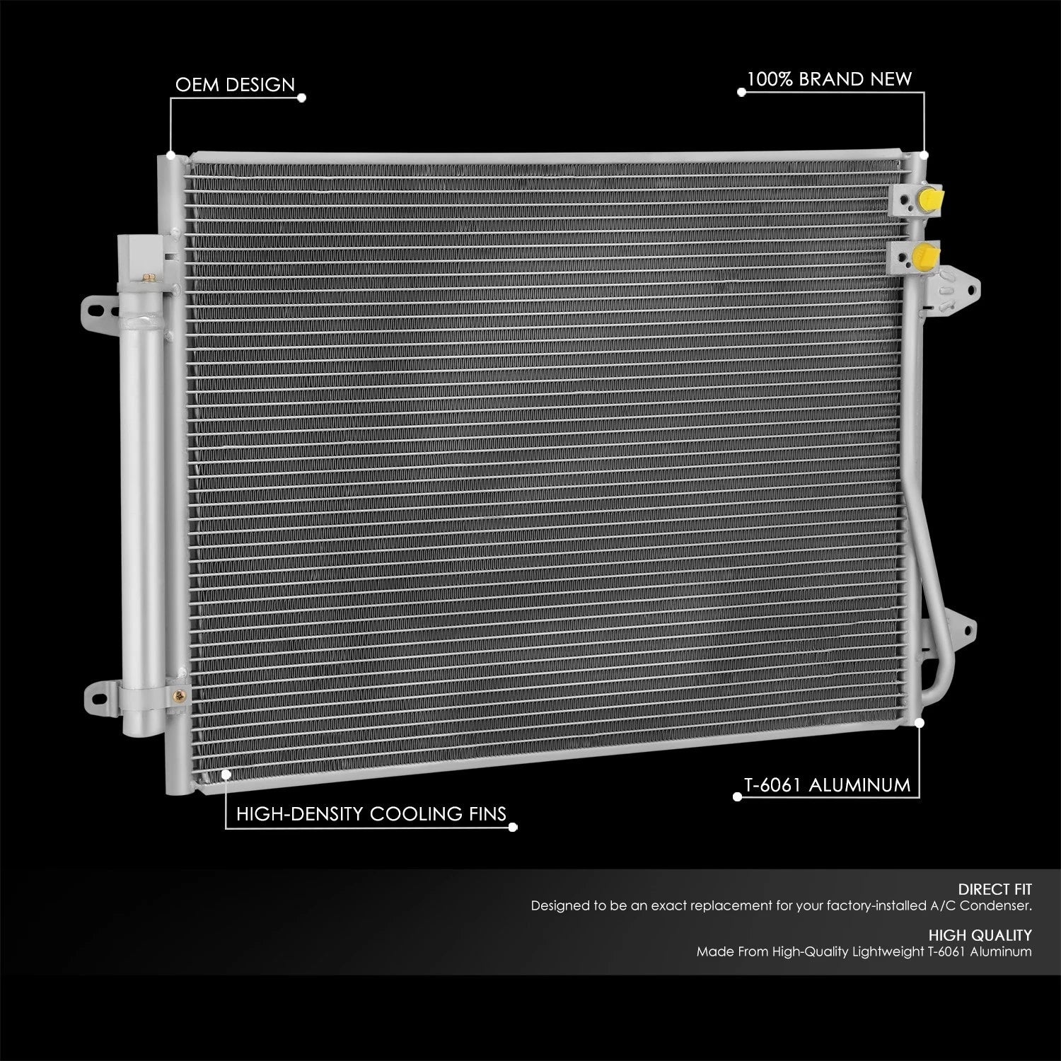 A/C Condenser for Volkswagen Passat (2017–2021) Aluminum Core