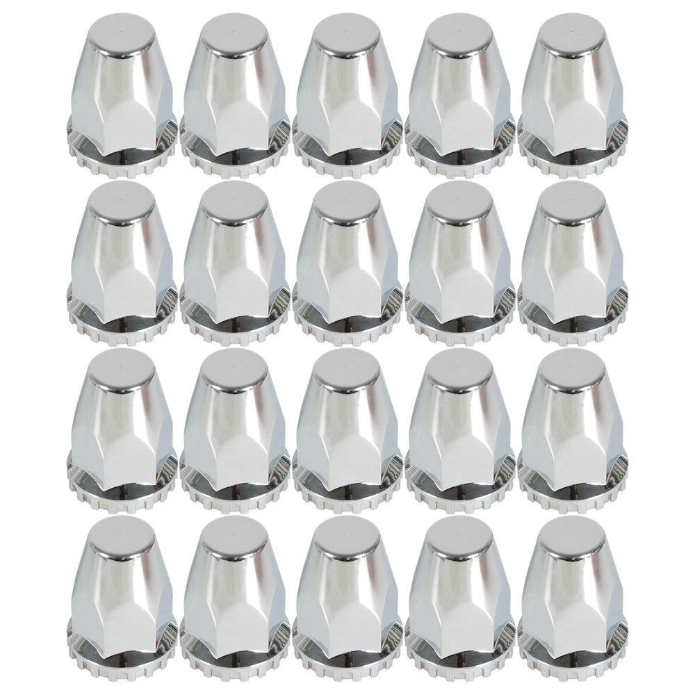 Set of 2 Chrome Front Wheel Axle Hub Covers for Make Model