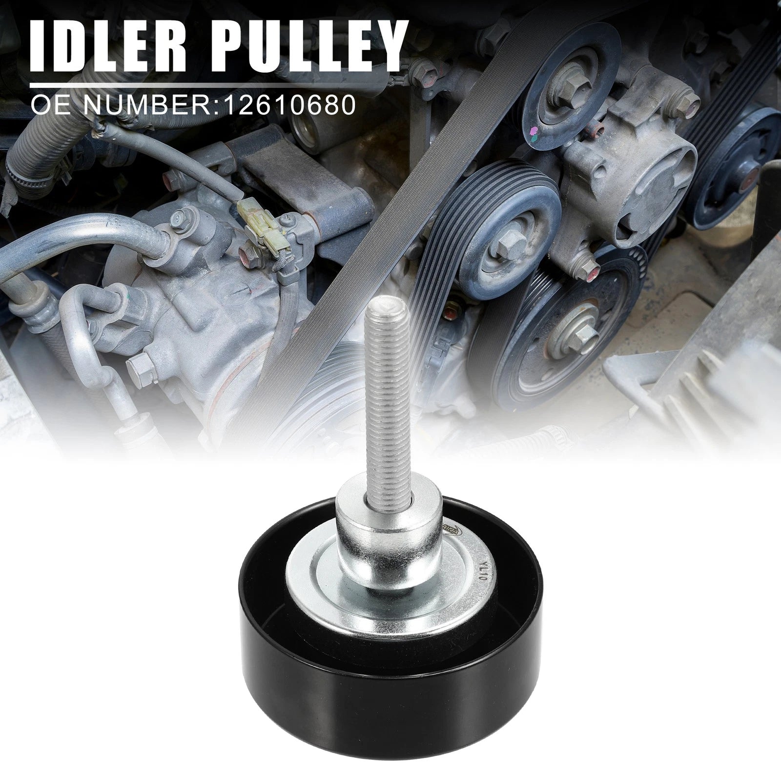 Drive Belt Idler Pulley for Buick Enclave, Chevrolet, GMC (2008–2017)