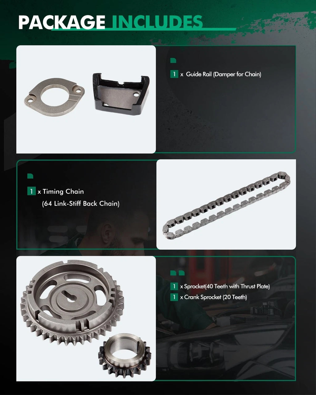 Timing Chain Kit for Chrysler Town & Country, Dodge Caravan (2005–2011)