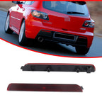 2X Red Lens Rear Bumper Reflector Lights for Mazda3 Axela (2004–2009)