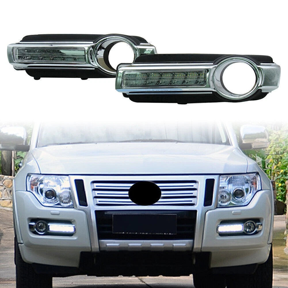 LED Daytime Running Lights DRL for Mitsubishi Pajero Montero V93 V97 (2015–2019)