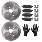 Set of 2 Rear Brake Rotors & Ceramic Pads for Subaru Legacy Outback (2010–2014) S31509