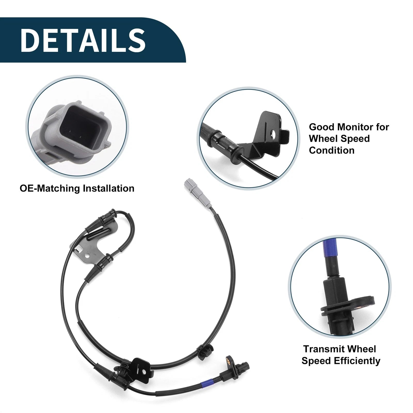 ABS Wheel Speed Sensor No. 59810H5000 for Kia Rio (2018–2020)
