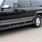 Chrome Door Molding Kit with Flares for 1992–1999 Chevy Suburban