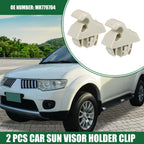 2pcs Sun Visor Holder Clip for Mitsubishi Montero (2001–2006) MR779704 Beige