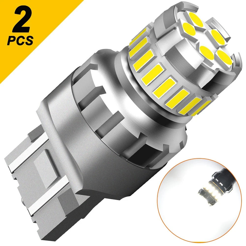 4X 6500K LED Backup Reverse Brake Stop Tail Light Bulbs for