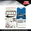 Head Gasket Set & Timing Chain Tool Kit for VW Tiguan CC Eos Beetle (2.0L)