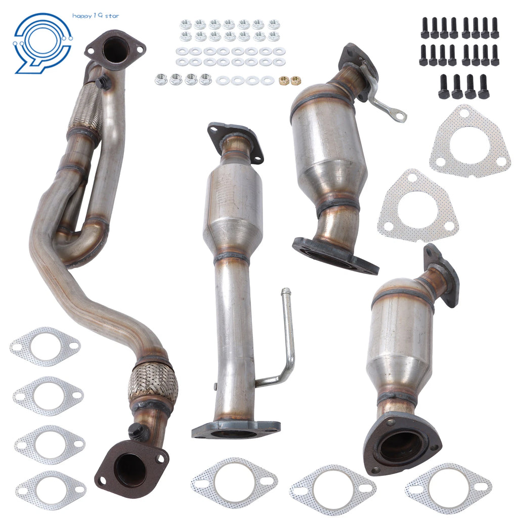 3X Catalytic Converters Exhaust Flex Pipe for GMC Acadia 3.6L (2009–2017)