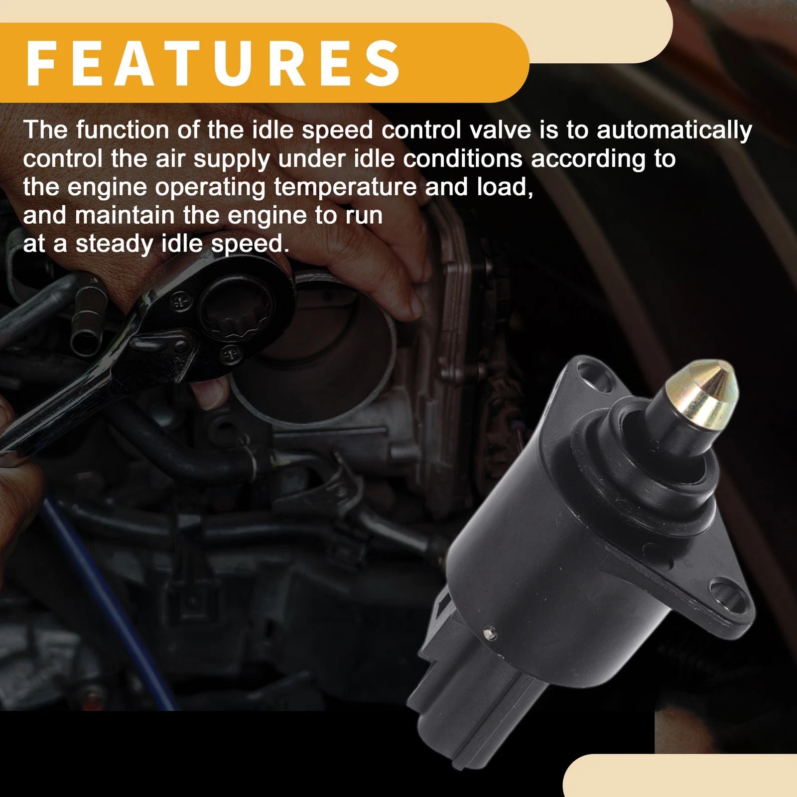 Idle Air Control Valve for Chrysler Sebring (2001–2002) No. 04591611AA