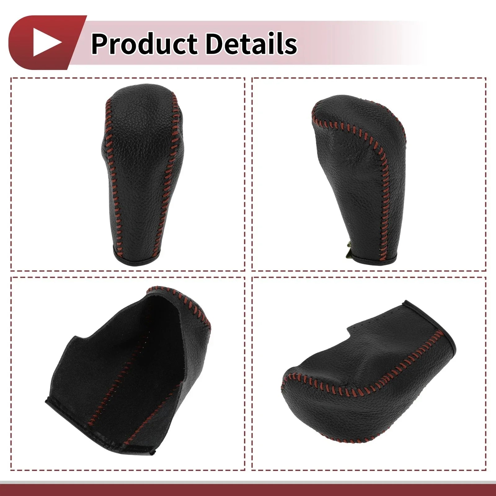 Gear Shift Knob Cover for BMW 3 Series E90 (2004-2012) Black Brown
