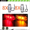 16PCS Clear Amber Side Marker for Freightliner Century Class (1997)