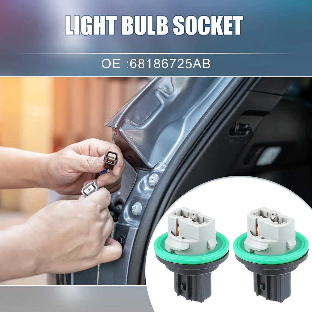 2X Rear Brake Taillamp Light Bulb Sockets No.68186725AB for Dodge Dart (2013–2016)