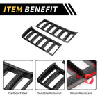 Set of 2 Carbon Fiber Pattern Headlights Grille Vent Cover for Toyota Tundra (2022–2024)