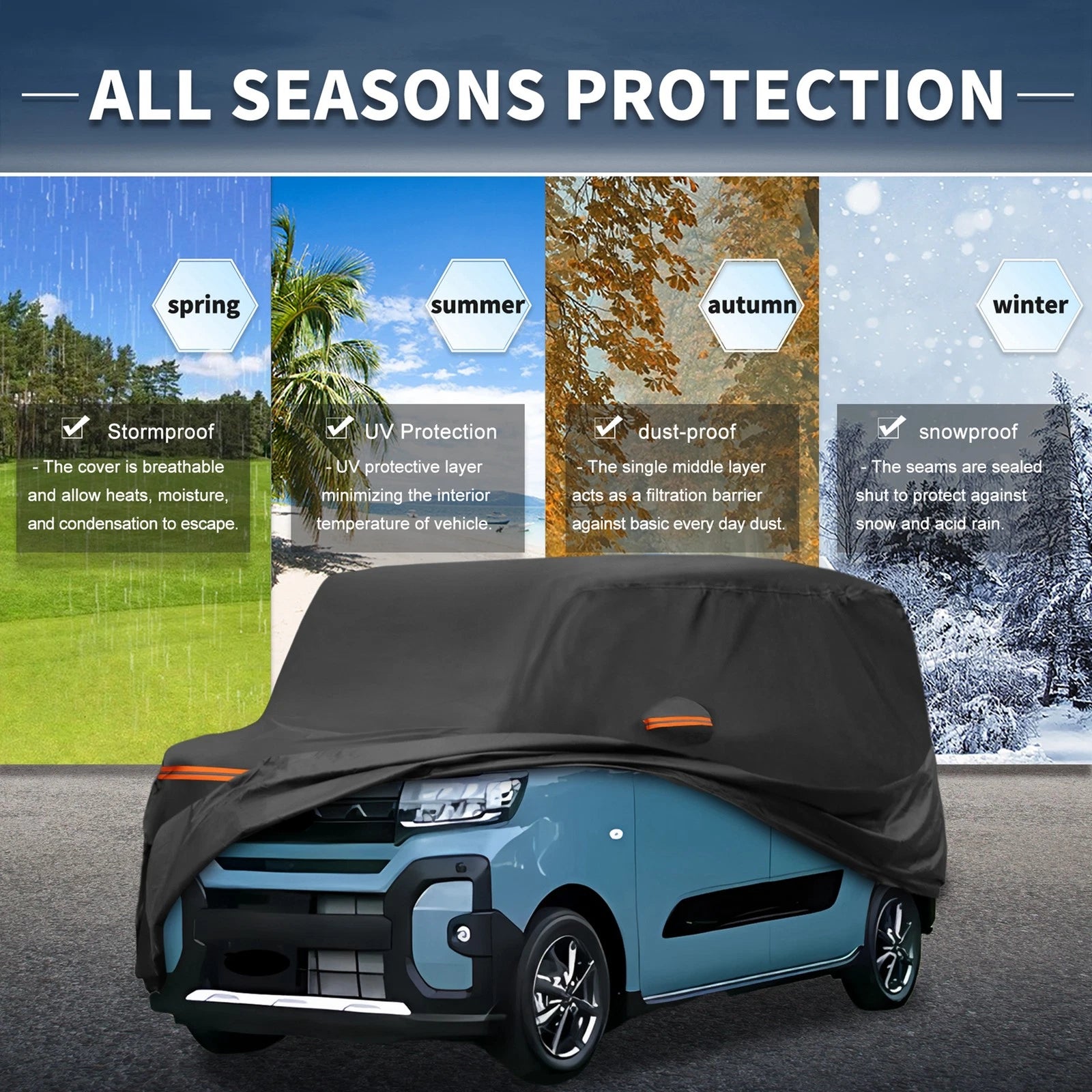 Waterproof All Weather Car Cover for Subaru 
