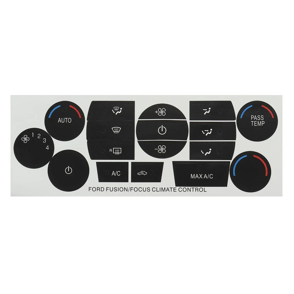 Heater AC Climate Control Button Repair Decal Stickers for Ford Escape Fusion