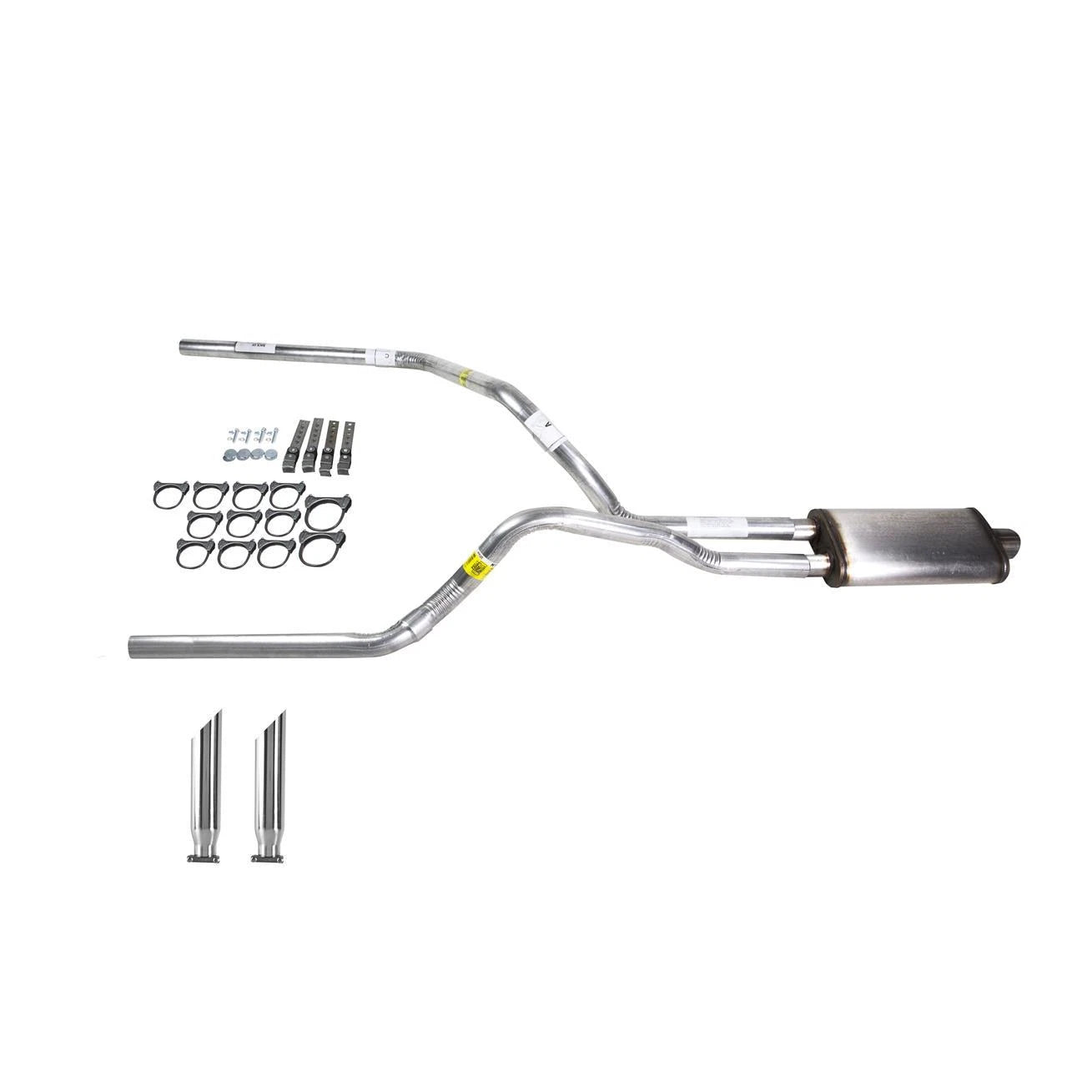 Dual Exhaust Stainless Muffler with Tip for Silverado (1999-2006)