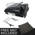 Trunk Backrest Mount Rack for Harley Touring (1997–2008) Matte Black